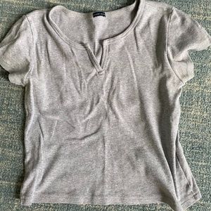 Grey Brandy Top